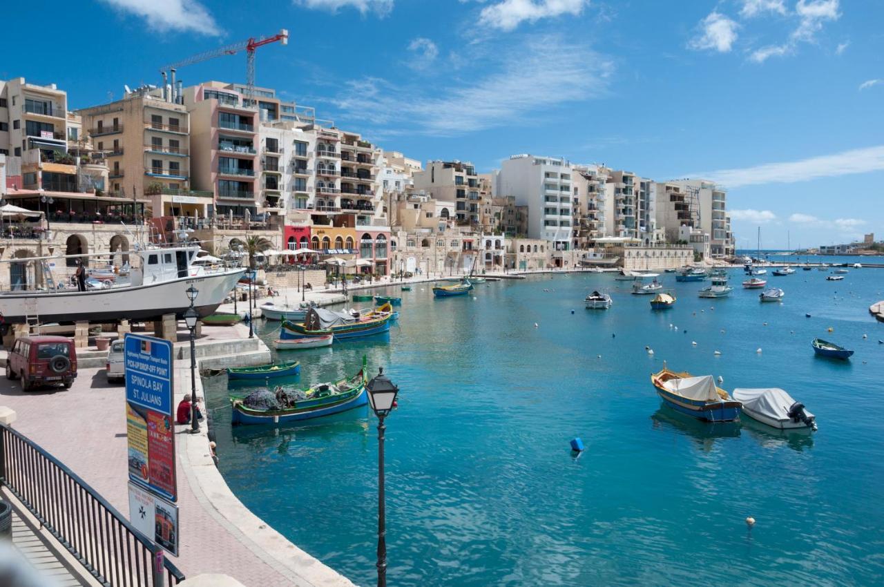 Modern Apartment Steps From Balluta Bay Sliema Eksteriør billede